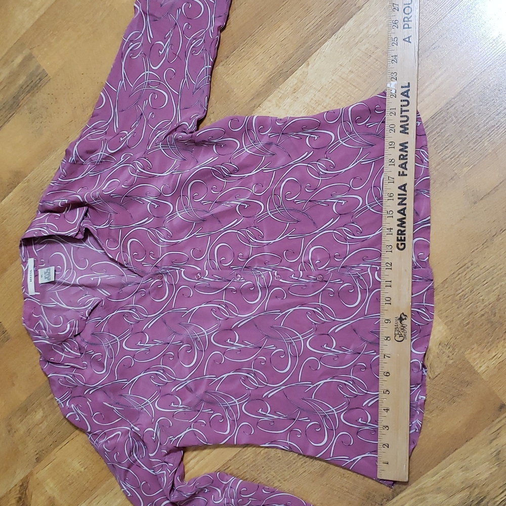 100% Pink Silk blouse...size XL ladies - Picture 12 of 12